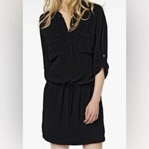 James Perse Cotton Blend Drawstring Dress Sz M (JP 2)